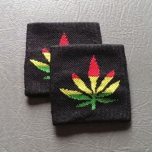Rasta Green Yellow Red Bob Marley Wrist Sweatband